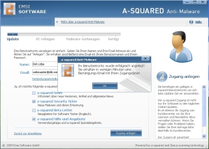 Benutzerkonto anlegen a-squared Anti-Malware