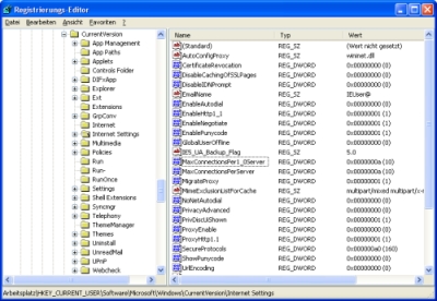 Registry-Editor unter Windows Registry-Editor unter Windows