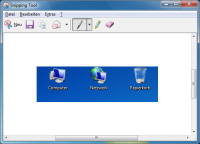 Screenshot bearbeiten oder speichern