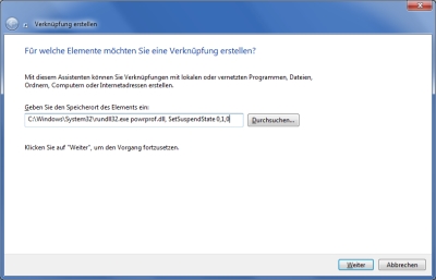Windows 7 Ruhezustand per Doppelklick Windows 7 Ruhezustand per Doppelklick