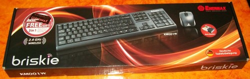 Enermax Briskie Tastatur-Maus-Set Verpackung