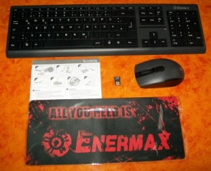 Enermax Briskie Tastatur-Maus-Set Lieferumfang