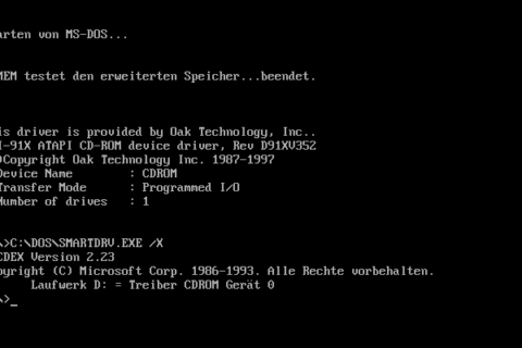 MS-DOS Befehle im Überblick