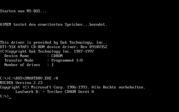 MS-DOS Befehle im Überblick