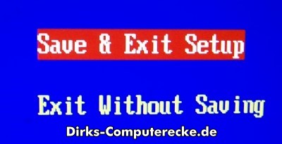 BIOS Save & Exit Setup