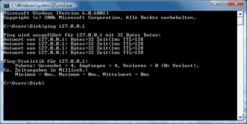 Loopback IP-Adresse 127.0.0.1 Loopback IP-Adresse 127.0.0.1