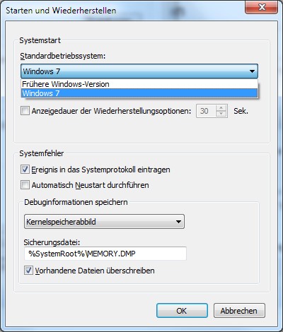 Bootmanager konfigurieren