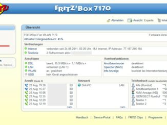 Admin-Oberfläche der Fritzbox