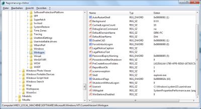 Windows Autologin in der Registry einrichten Windows Autologin in der Registry einrichten
