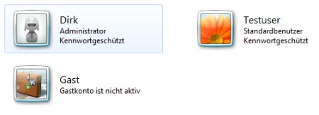 Windows 7 neues Benutzerkonto