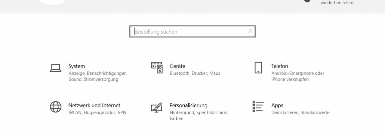 Windows Einstellungen Konten