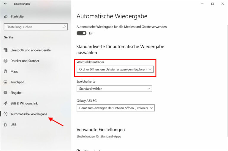 USB-Stick automatisch öffnen bei Windows