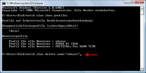 WLAN-Netzwerke löschen