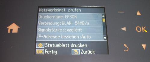 WLAN-Verbindung prüfen