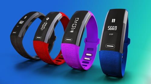 Fitness Tracker in verschiedenen Farben