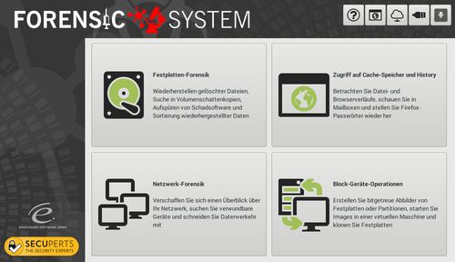 SecuPerts Forensic System Screenshot