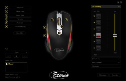 Eterno PG-5545 Maus Konfigurationssoftware