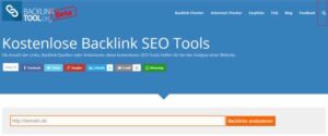 Screenshot backlink-tool.org