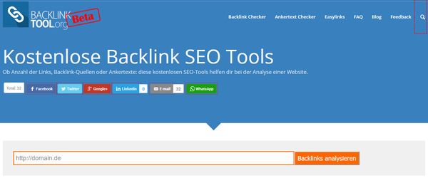 Screenshot backlink-tool.org