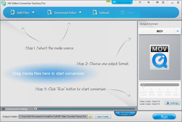 HD Video Converter Factory Pro Hauptfenster