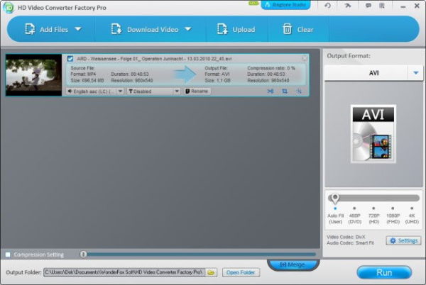 Video konvertieren mit dem HD Video Converter Factory Pro