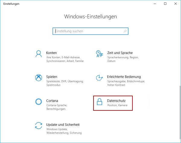 Windows 10 Diagnosedaten deaktivieren Einstellungen Datenschutz