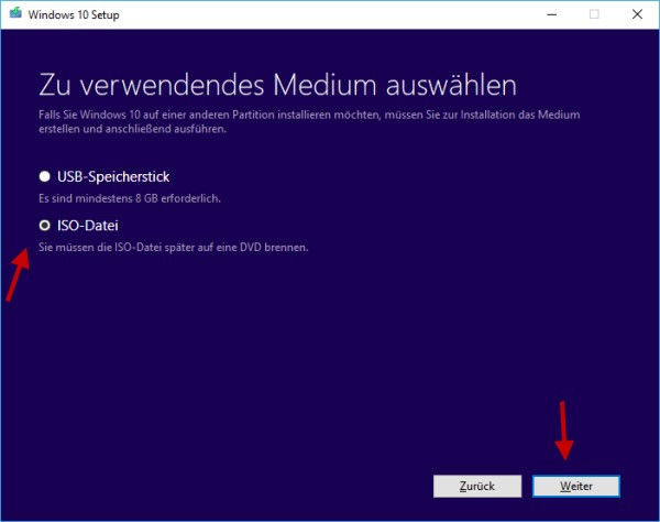 media creation tool 4 Windows 10 ISO-Datei herunterladen