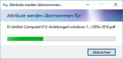 Komprimierung läuft