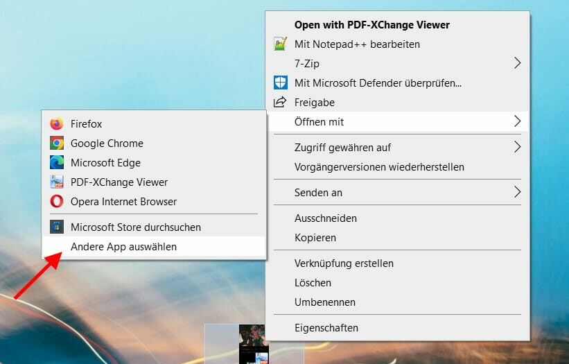 PDF-Dateien nicht im Microsoft Edge öffnen