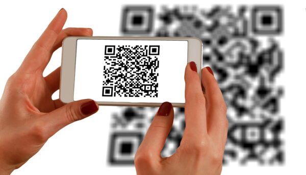 QR-Code am Smartphone