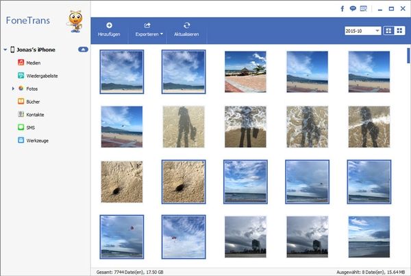 Bilder vom iPhone auf PC übertragen mit FoneTrans
