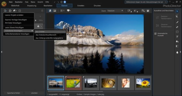 Cyberlink PhotoDirector 10 Ebenenbearbeitung