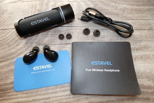 Bluetooth Kopfhörer ER-ESTAVEL HT-BT02 True Wireless Lieferumfang