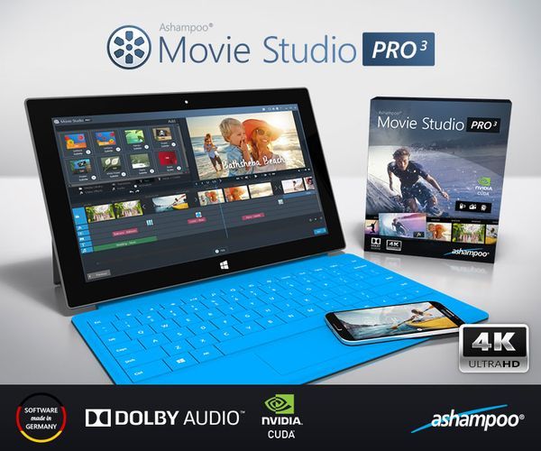 Ashampoo Movie Studio Pro 3 Pressebild