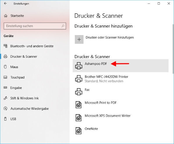 Ashampoo PDF Pro 2 PDF-Drucker
