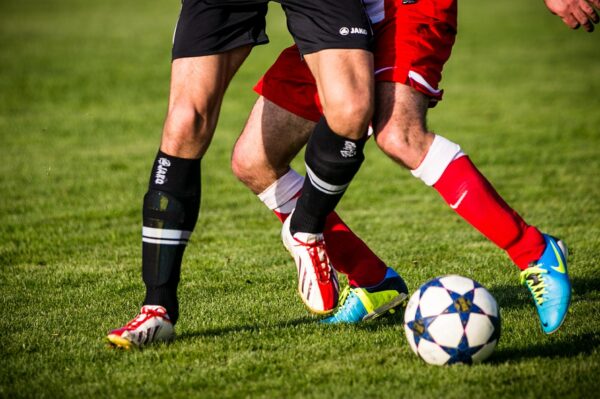 professioneller Fussball auf der Spielekonsole