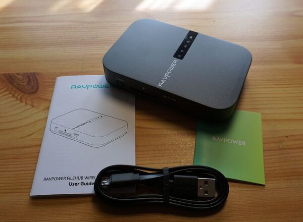 ravpower filehub ac750 01 RAVPower AC750 Lieferumfang