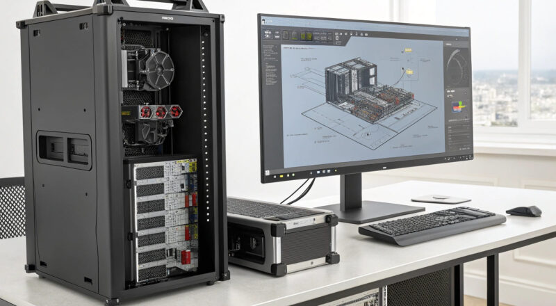 PC für CAD-Anwendungen mit spezieller Hardware für komplexe 3D-Modelle