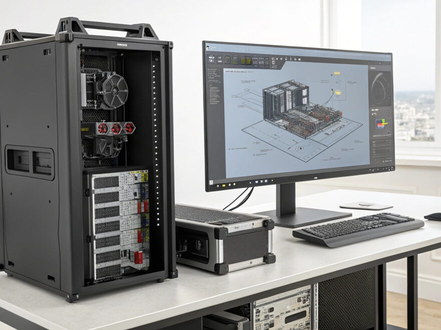 PC für CAD-Anwendungen mit spezieller Hardware für komplexe 3D-Modelle