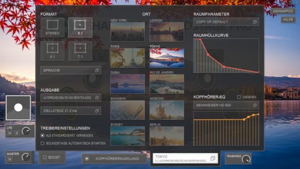 Equalizer mit abgestimmten Ausgabe-Profilen