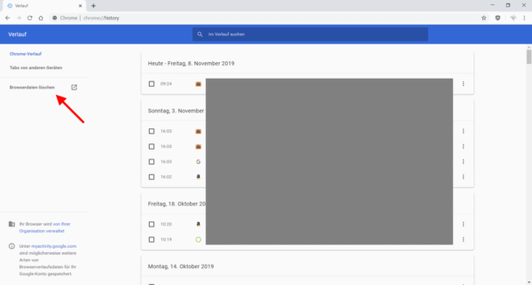 chrome verlauf loeschen 3 Browserverlauf löschen