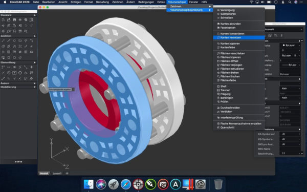 Weiterentwickelte Befehle für die 3D-Modellierung