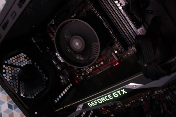 Grafikkarte im PC eingebaut