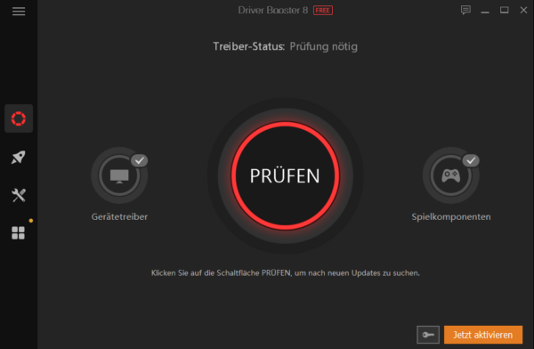 IObit Driver Booster 8 Prüfung starten