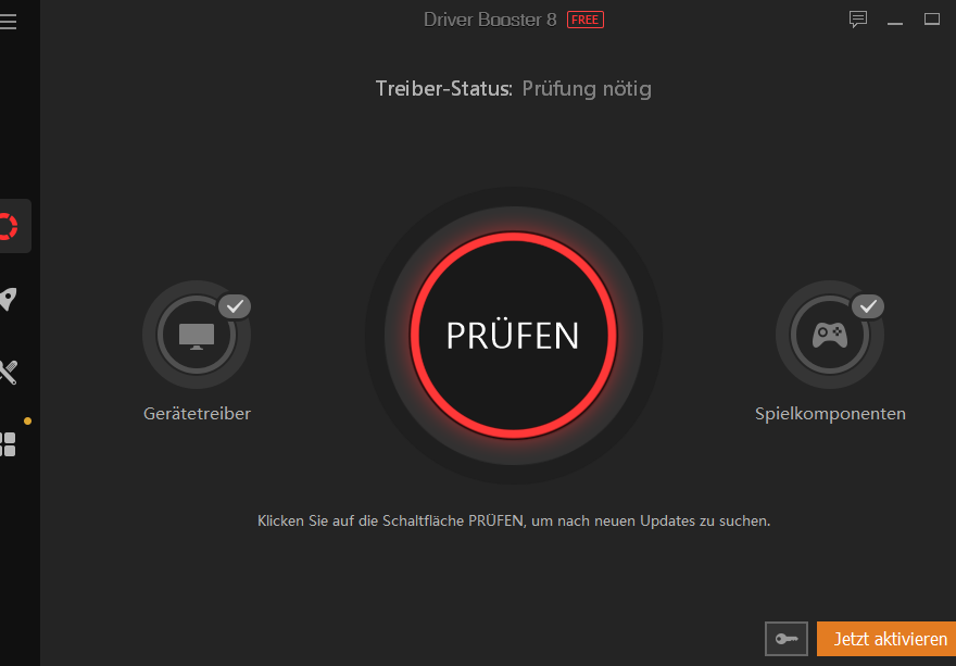 IObit Driver Booster 8 Prüfung starten