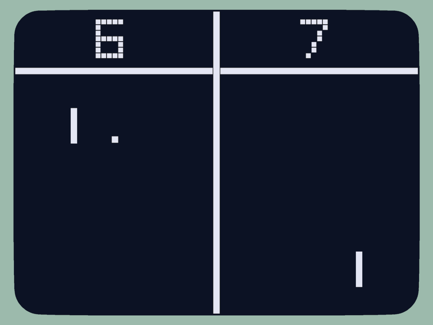 Pong Videospiel 1970er Jahre