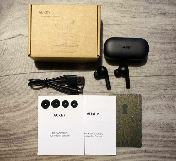 aukey ep t21s tws kopfhoerer 01 Lieferumfang der Aukey EP-T21s