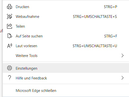 standardsuchmaschine aendern im microsoft edge 1 Einstellungen im Microsoft Edge öffnen