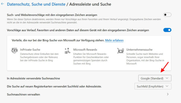 standardsuchmaschine aendern im microsoft edge 3 Standardsuchmaschine ändern im Microsoft Edge