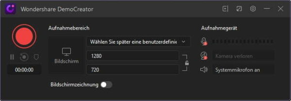 Bildraten und Auflösungen individuell wählbar